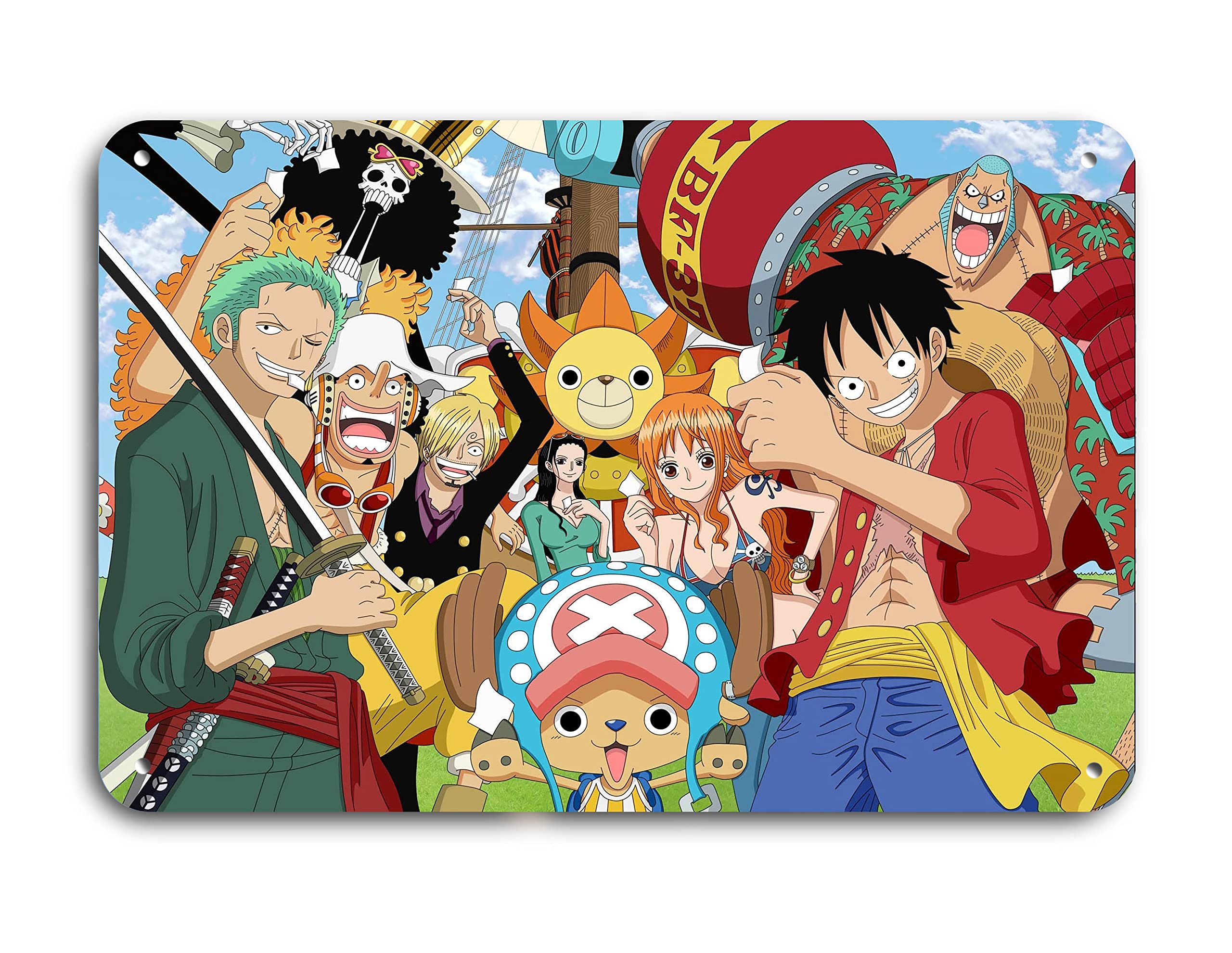 Japanese anime poster tin sign metal sign anime room decor (7.8 x 11.8'') (5)
