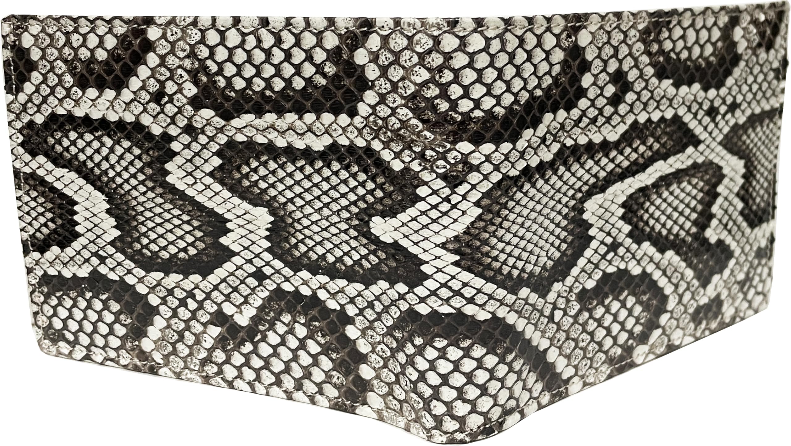 Etabeta Artigiano Toscano – Portafoglio Uomo in Vero Pitone Roccia con Portamonete, Fatto a Mano in Toscana (Pattern 1)