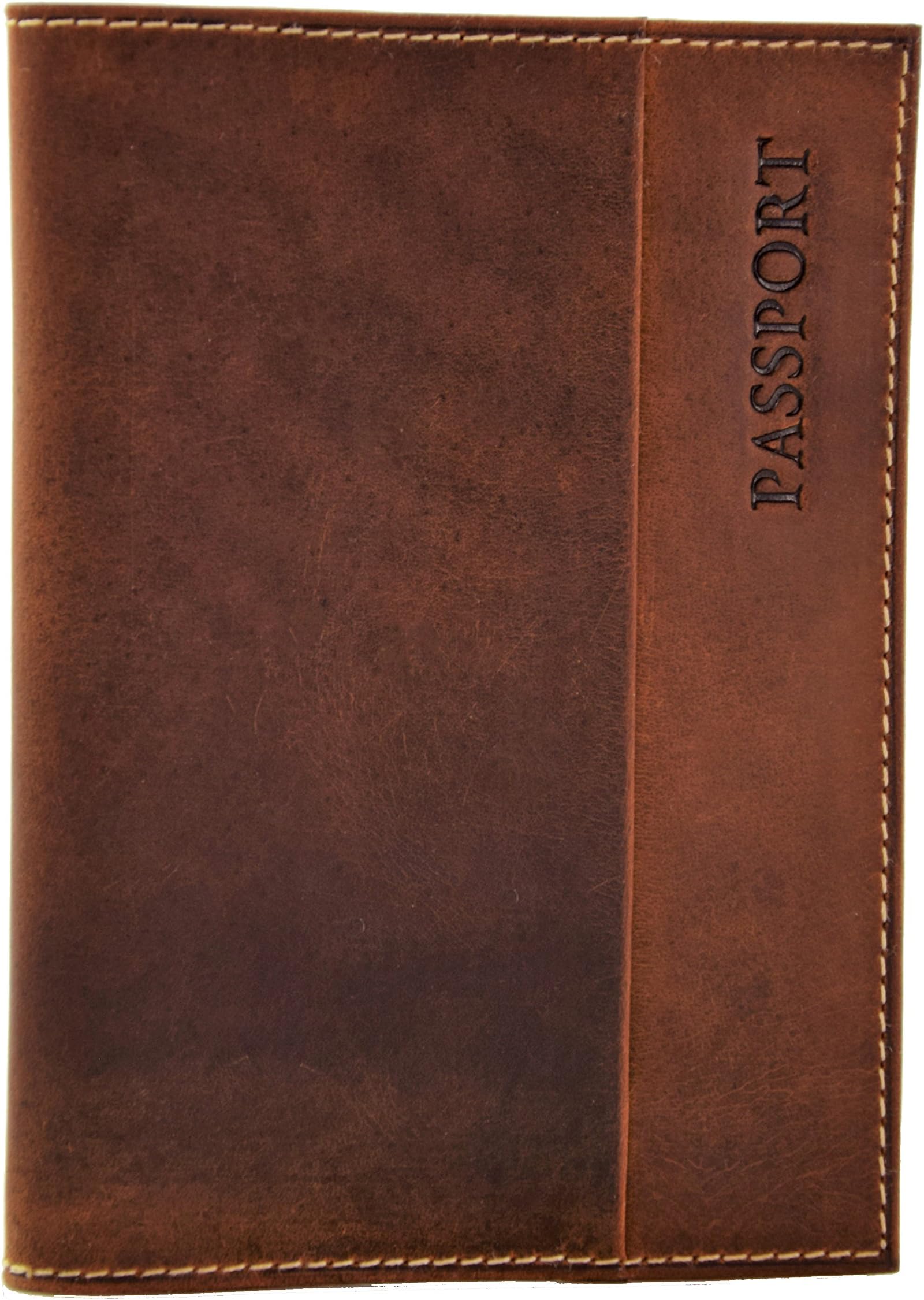 Menzo real leather passport holder, travel wallet