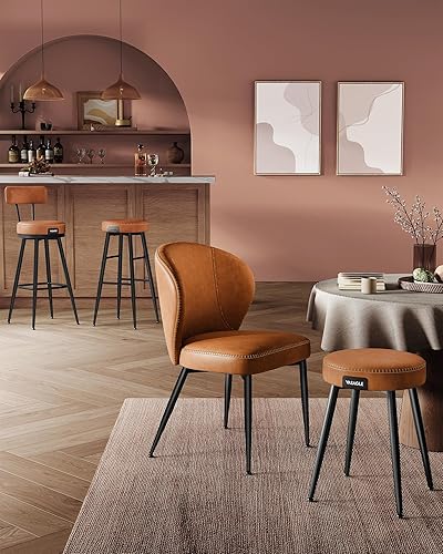 Miniatura 6 de VASAGLE Colección EKHO - Juego de 2 sillas de comedor, sillas de cocina tapizadas, asiento cómodo, cuero sintético con costuras, modernas de