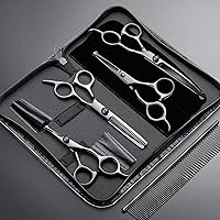 Vista 51 de Gimars 4CR - Tijeras 6 en 1 de acero inoxidable de aseo para mascotas, para perros, gatos y otros animales, resistentes con revestimiento de titanio.