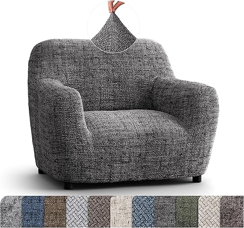 Miniatura 44 de PAULATO BY GA.I.CO. Funda para silla – Funda elástica para sillón – Funda de sillón para mascotas y niños – Fundas suaves para silla – Protector de