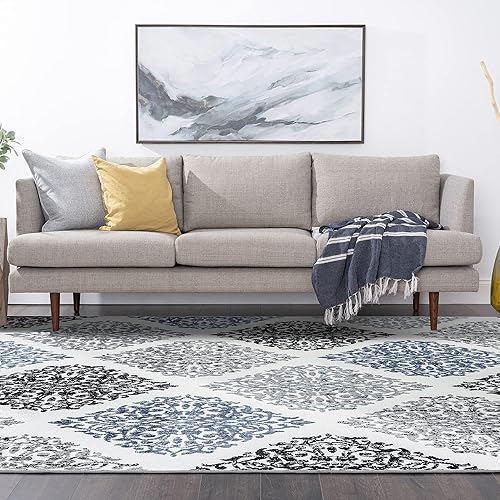 Miniatura 10 de Tayse Pari - Alfombra de área de 5 x 7, 5 x 7, alfombras de interior para sala de estar, comedor, alfombra de dormitorio, alfombra de cocina,