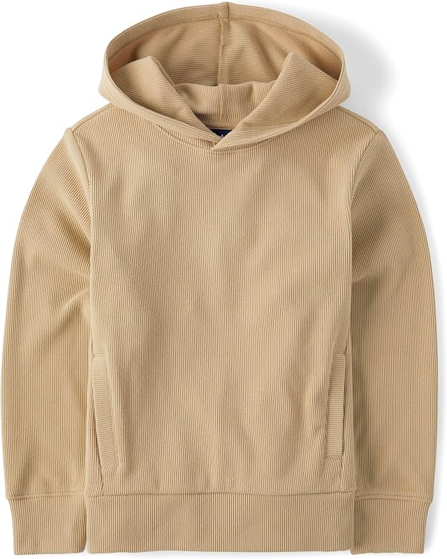 Boys' Active Long Sleeve Sueded Rib Hoodie