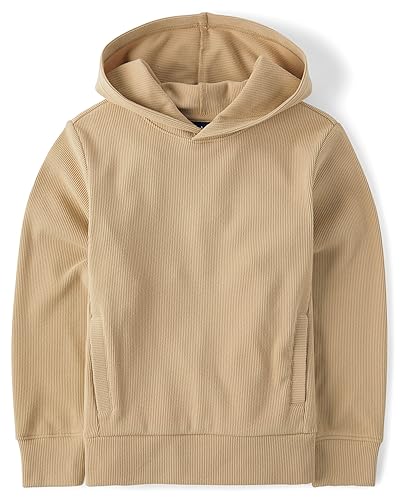 The Children's Place Boys' Active Long Sleeve Sueded Rib Hoodie