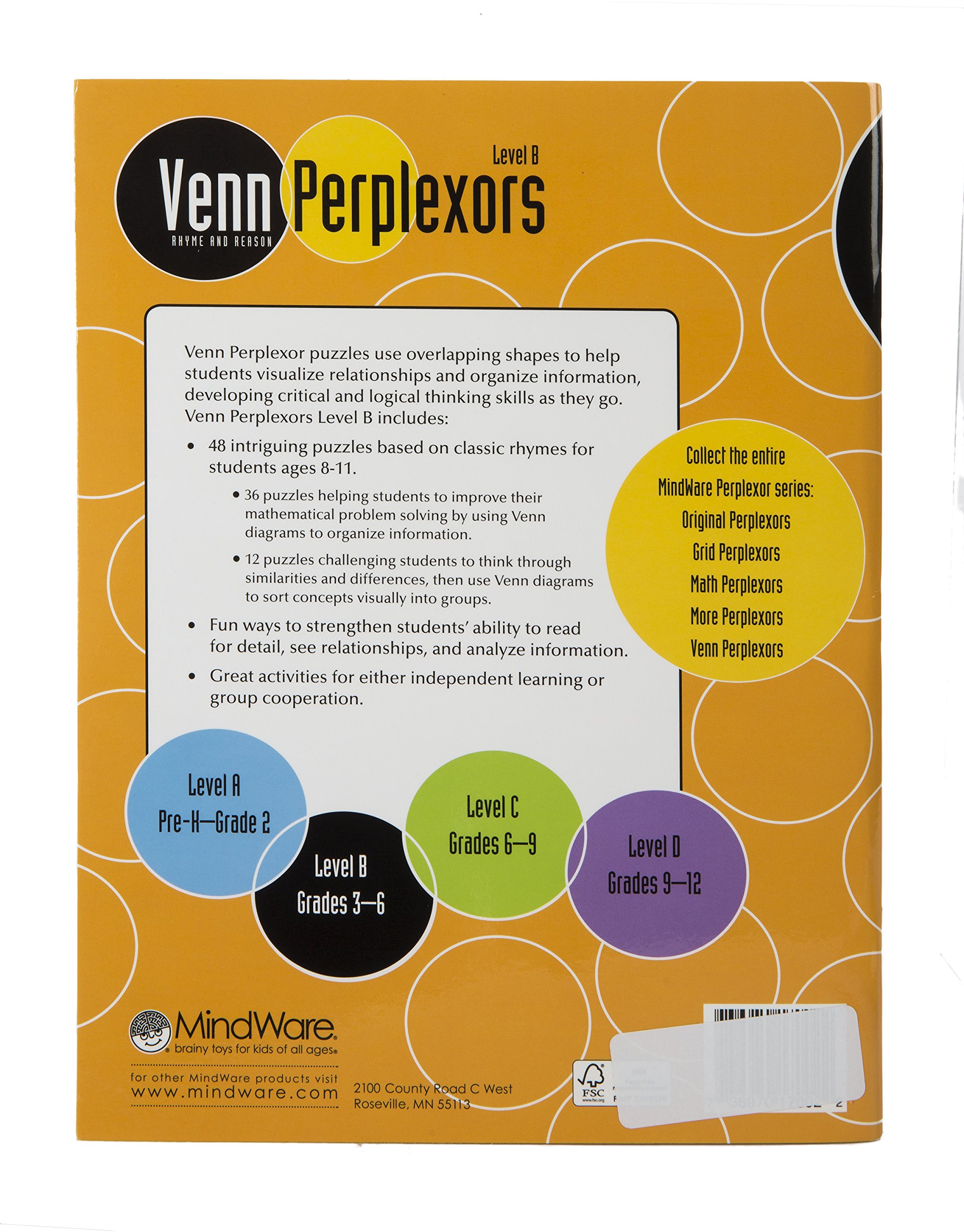 Mindware Venn Perplexors: Poziom B (zeszyt)