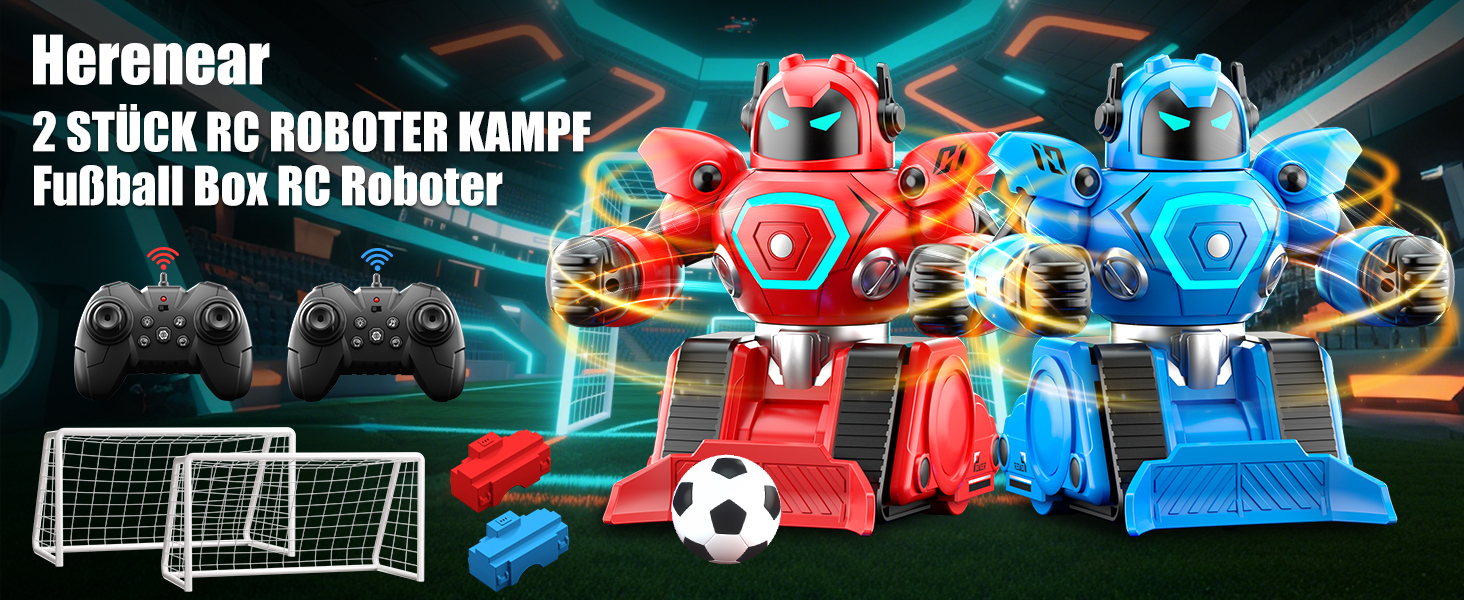 Euakee Ferngesteuerte Roboter Kampf, 2 Stück RC Ka Produktbild-Vorschau 1