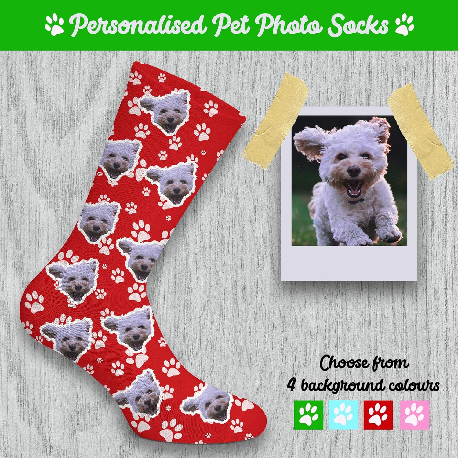 custom socks pet face