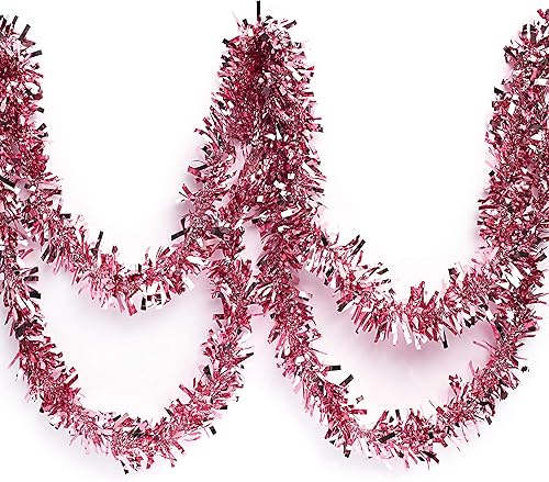 Anderson's 1- Guirnalda retorcida de oropel color metálico de 10.16 cm x 7.62 m (4 pulgadas de ancho x 25 pies de largo).