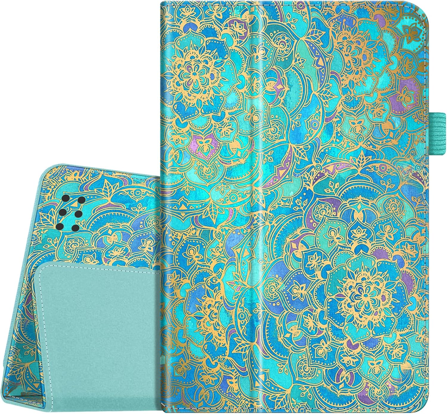 Fintie Folio Case for Kindle Fire 1st Generation - Slim Fit Stand Leather Cover for Amazon Kindle Fire 7" Tablet (2011 Release, no Rear Camera), Shades of Blue