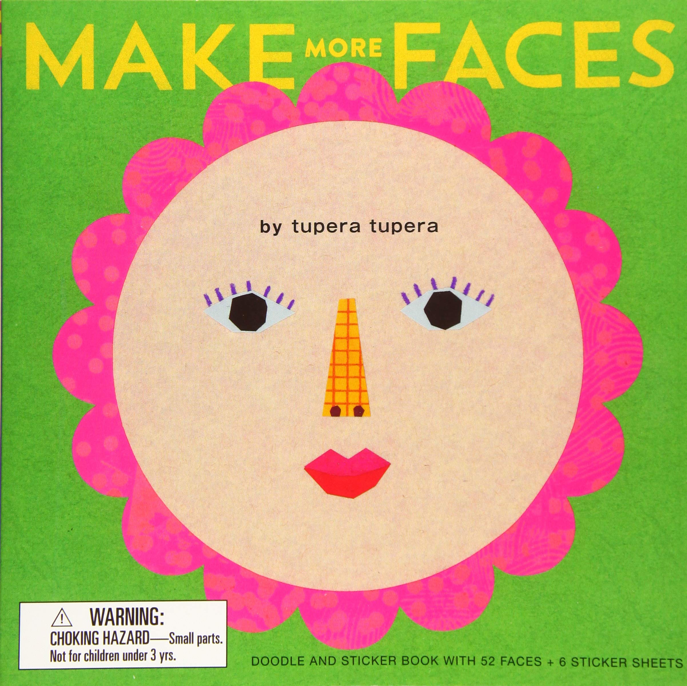 Make More Faces: Doodle and Sticker Book with 52 Faces + 6 Sticker Sheets