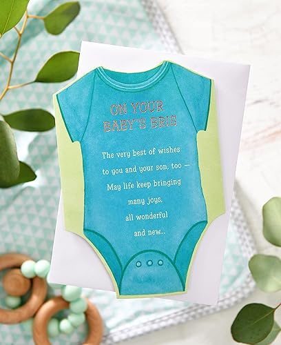 Miniatura 6 de American Greetings Nueva tarjeta de bebé niño para bebé Bris (Happiness Will Grow)