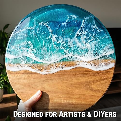 Miniatura 6 de Kit de resina epoxi de 64 onzas, transparente, antiamarilleo, sin burbujas, resina epoxi para arte, manualidades, fundición y pequeños proyectos de