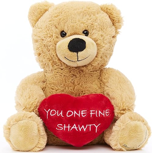 Hollabears Oso de peluche divertido de 10" You One Fine Shawty