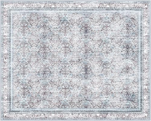 Miniatura 682 de Phantoscope Vintage Collection - Alfombra de área de 8 x 10 pies, alfombra grande para sala de estar, lavable, bohemio, antideslizante