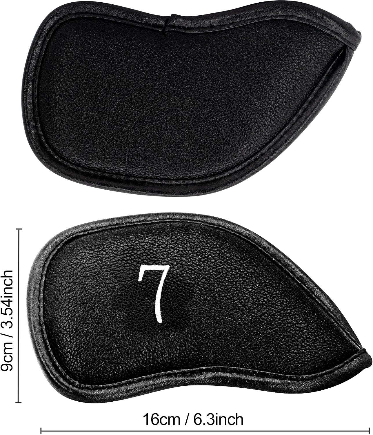Golf 10pcs/12pcs Thick Synthetic Leather Golf Iron Head Covers Set Headcover Fit All Brands
