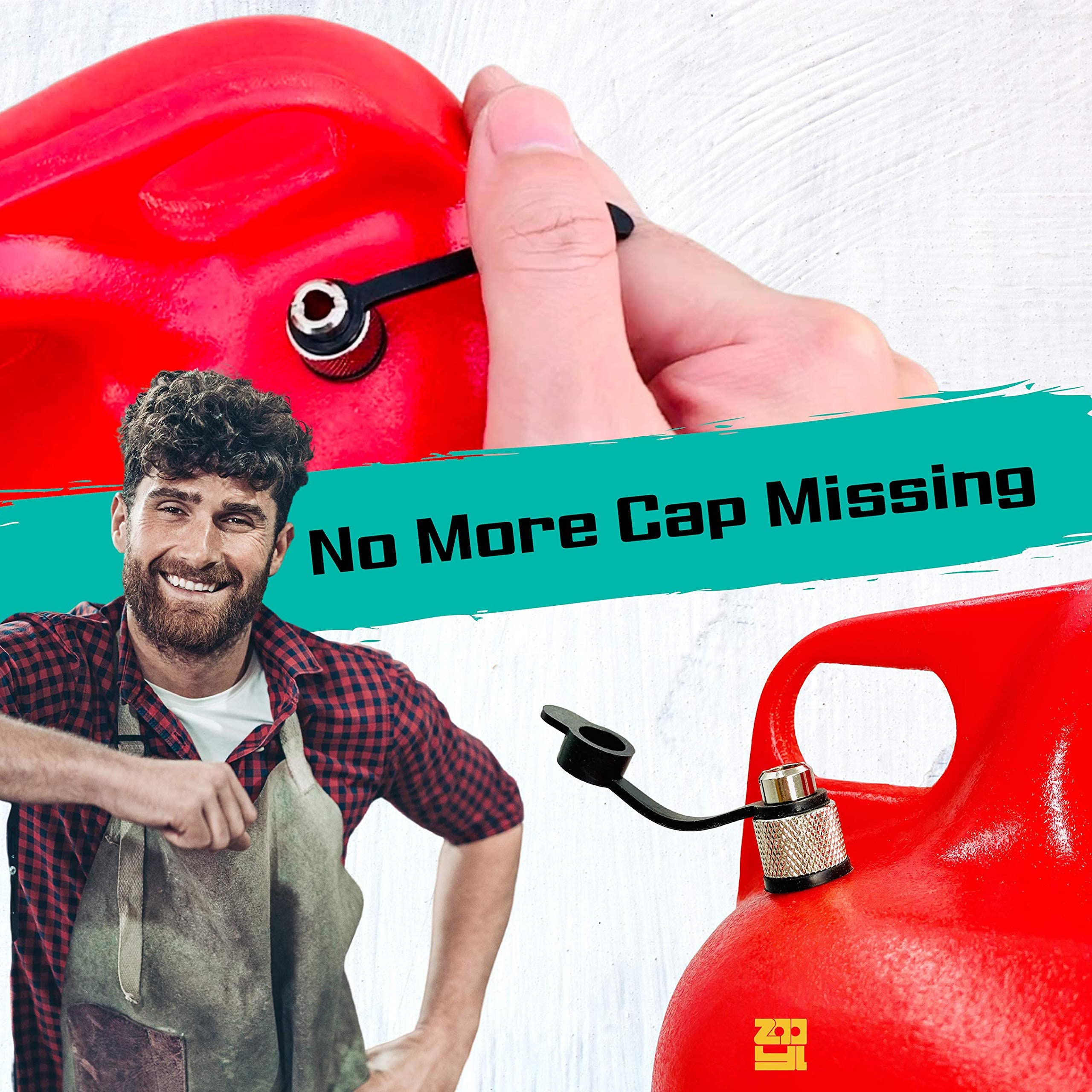 Buy ZOOYL Gas Can Vent Caps Retrofit Kit 3 Packs, Enhances Flow for