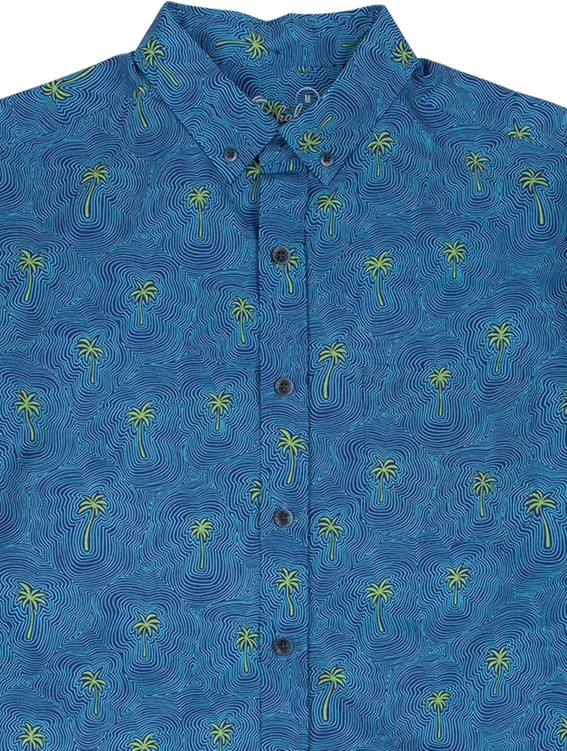 Kahala Men's Natty Vibes Short Sleeve Button Up Shirt