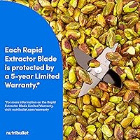 Vista 7 de nutribullet Batidora Ultra Personal, versión Deluxe, NB80500, 32 oz, Gris plateado