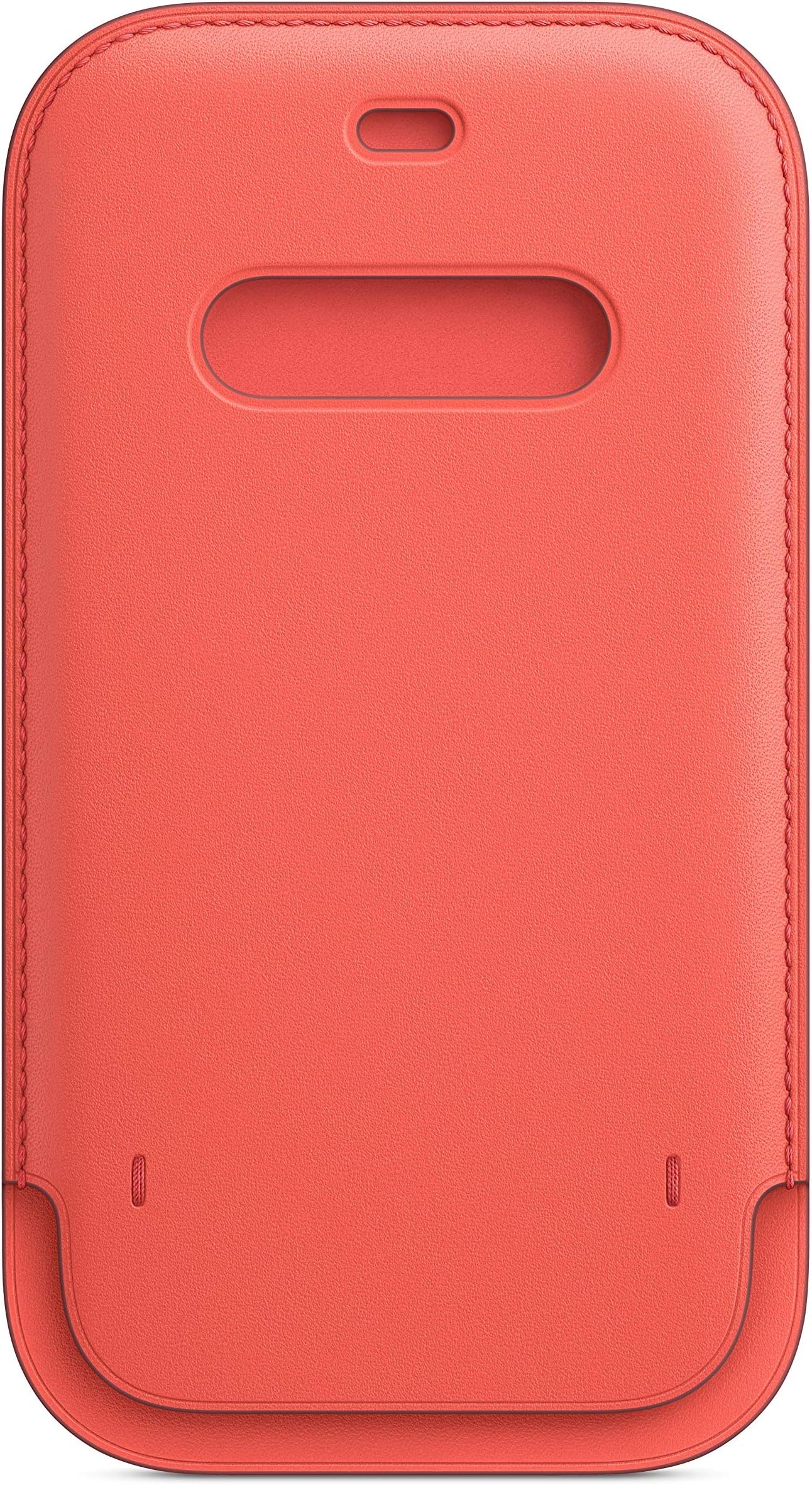 Apple Leather Sleeve Basic Case with MagSafe for iPhone 12, 12 Pro - Pink Citrus