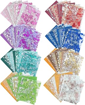 Aromoty 128 sheets Textured Scrapbook Paper&Gold Foil Mesh Fabric set-Mulberry Special Paper 8 Pack Mix for Scrapbooking Junk Journaling Supplies Card Craft Planner DIY Materials Collage,3.9x5.5 Inch