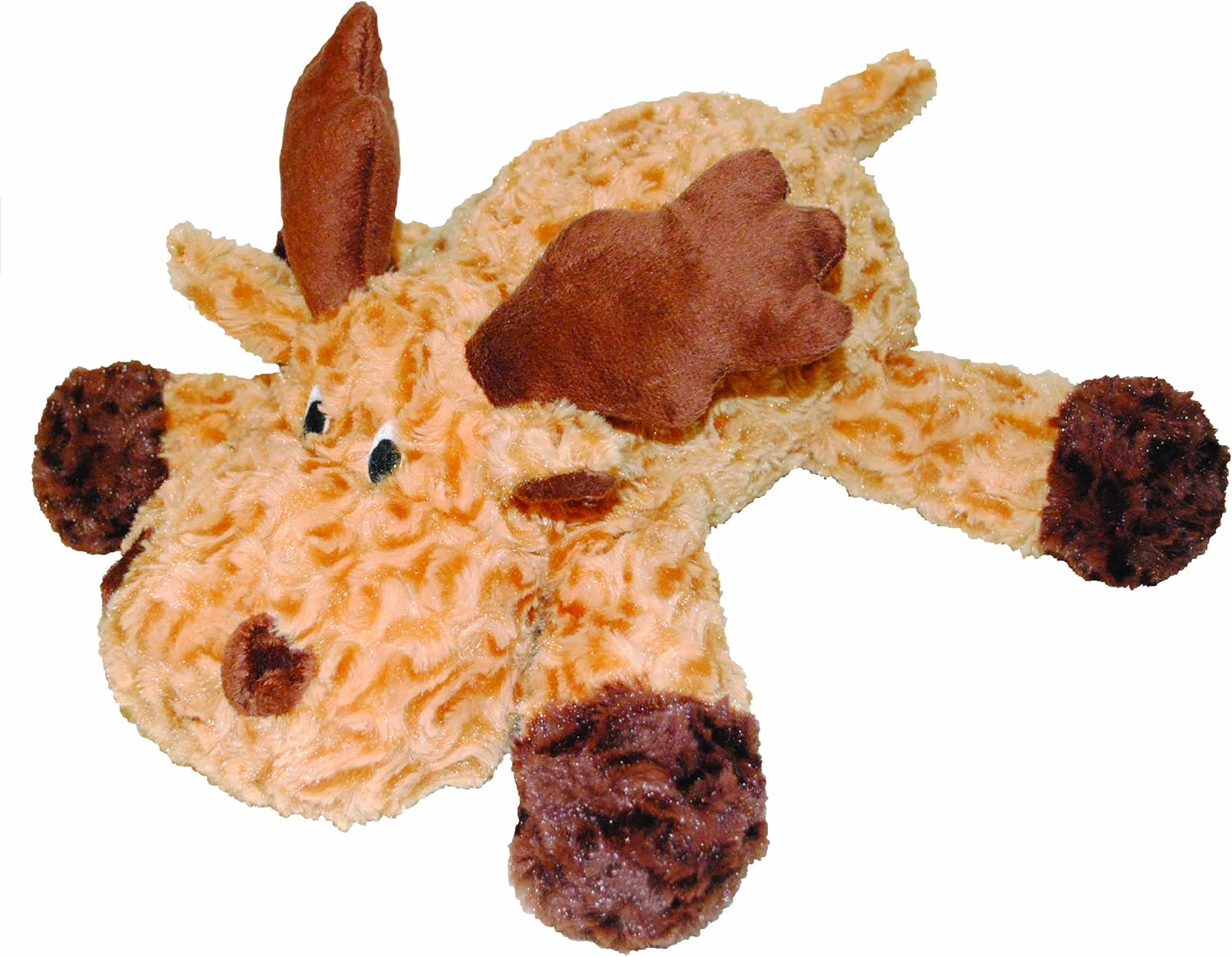 Patchwork Pet Swirl Moose 15-Inch Squeak Toy for Dogs