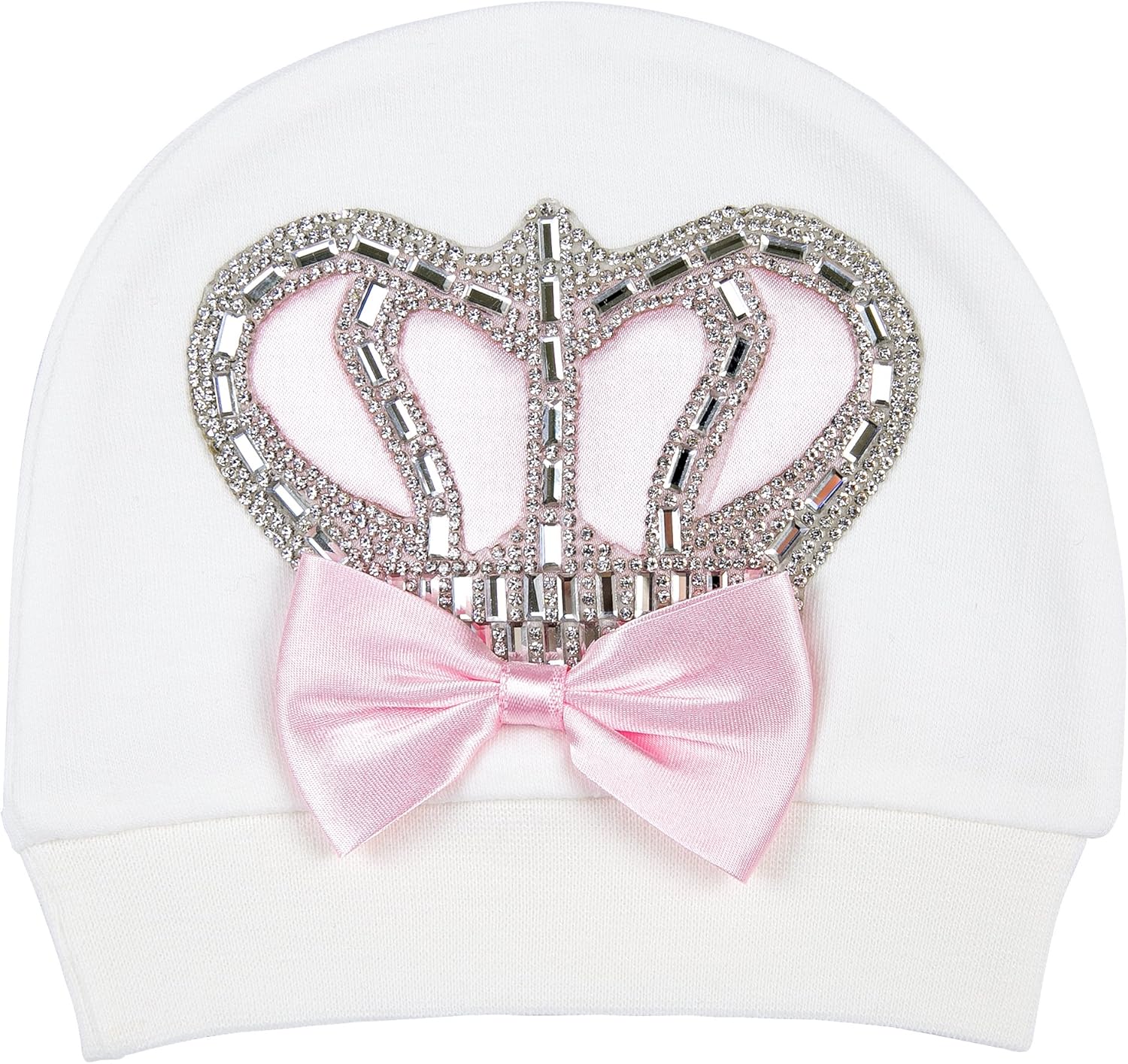 Lilax Baby Girl Jewels Crown Layette 4 Piece Gift Set Pink - Image 5