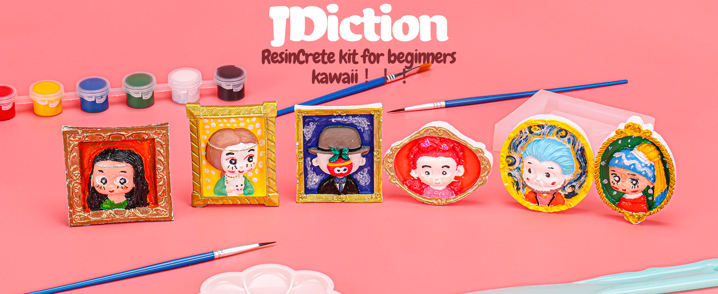 Amazon.com: JDiction ResinCrete 400G, Famous Paintings Kit