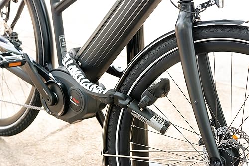 Miniatura 6 de Kryptonite Kryptolok 990 - Cerradura de cadena combinada para bicicleta, 3 pies de largo, resistente, antirrobo, vendida, segura, segura, cerradura