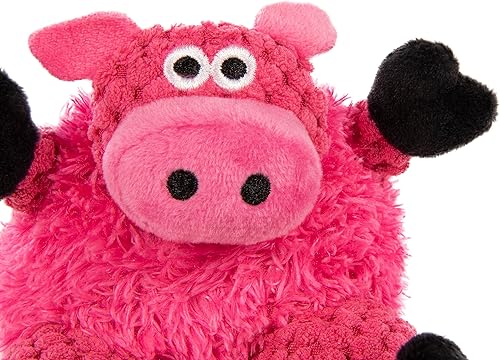 Vista 52 de goDog Checkers Just for Me - Juguete chirriante afelpado para perro, con tecnología Chew Guard, diseño de cerdo flaco, color rosa, tamaño miniatura