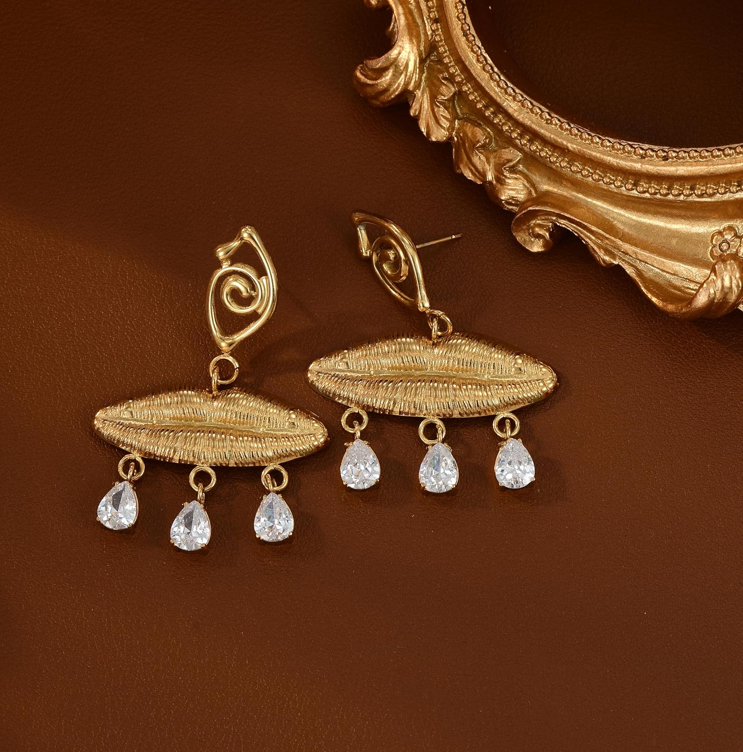 Vintage Evil Eye Earrings for Women,Dainty Cubic Zirconia Tassel Drop earrings,Devil Eye Jewelry for Women's Gift - Image 6