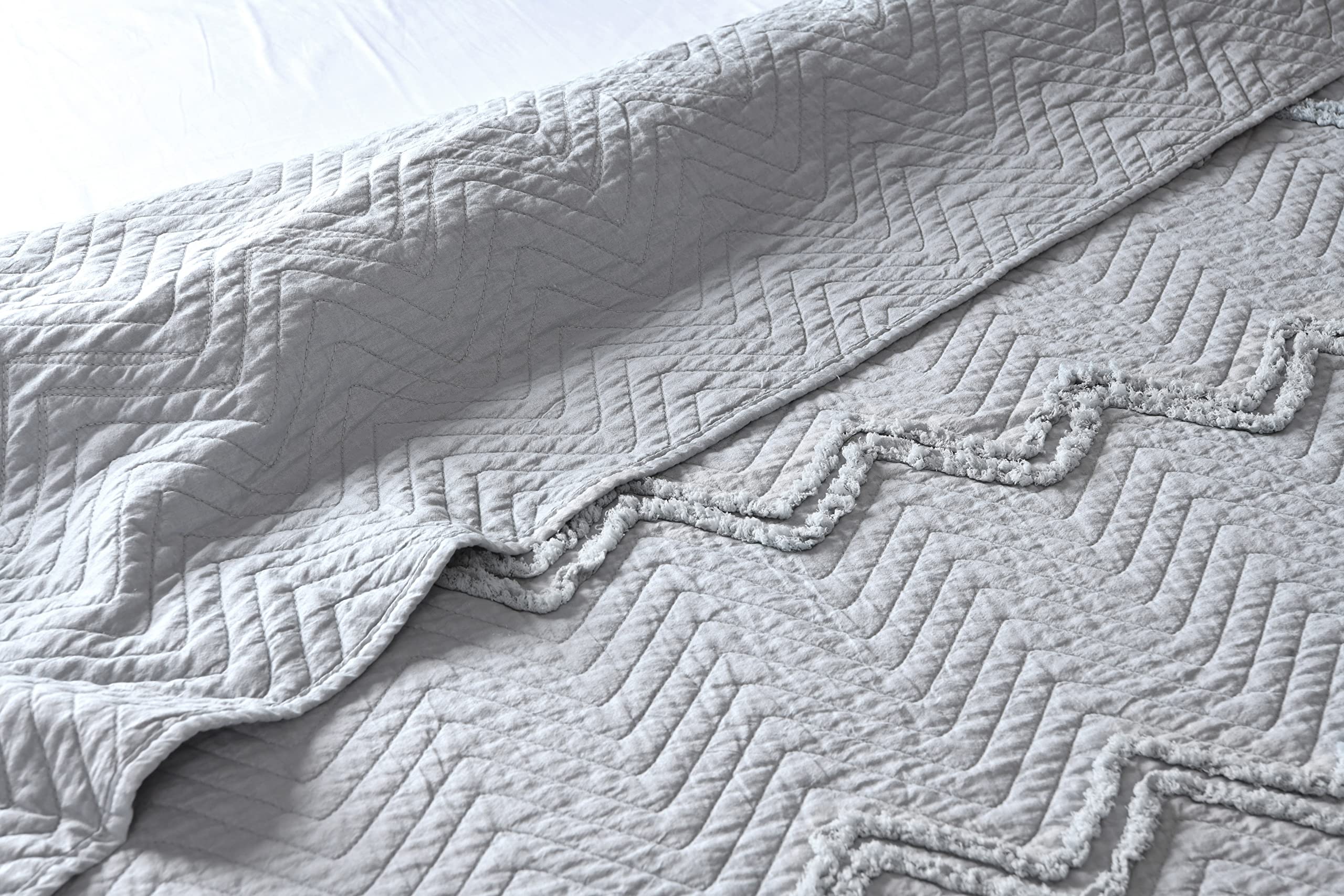 Sleepdown 5056242894285 - Coperta Trapuntata A Zig Zag Per Divano