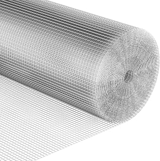 Hardware Cloth 1/2 inch 48 x 100 ft 19 Gauge - Hot Dip Galvanized After Welding, Chicken Wire Netting Raised Garden Rabbit Fence Snake Fencing Rodent Animals Weasel Moles