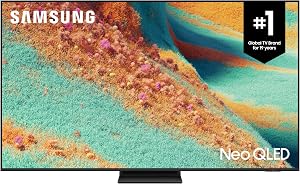 SAMSUNG Téléviseur intelligent 4K Mini LED QN85F Neo QLED de 55 pouces, Processeur AI Gen 2, Neo Quantum HDR+, 144Hz, Q-Symphony, FreeSync Premium Pro, Dolby Atmos, Gaming Hub - [QN55QN85FAFXZC] [Canada] (2025)