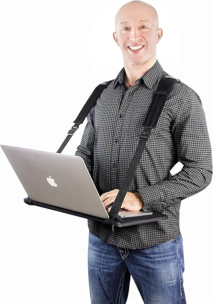 Amazon Co Jp Vitalizen ノートパソコンハーネス 大型17インチ ハンズフリー ポータブル 調節可能 ウェアラブルデスク ノートパソコン タブレット メモ帳 Macbookなどに パソコン 周辺機器