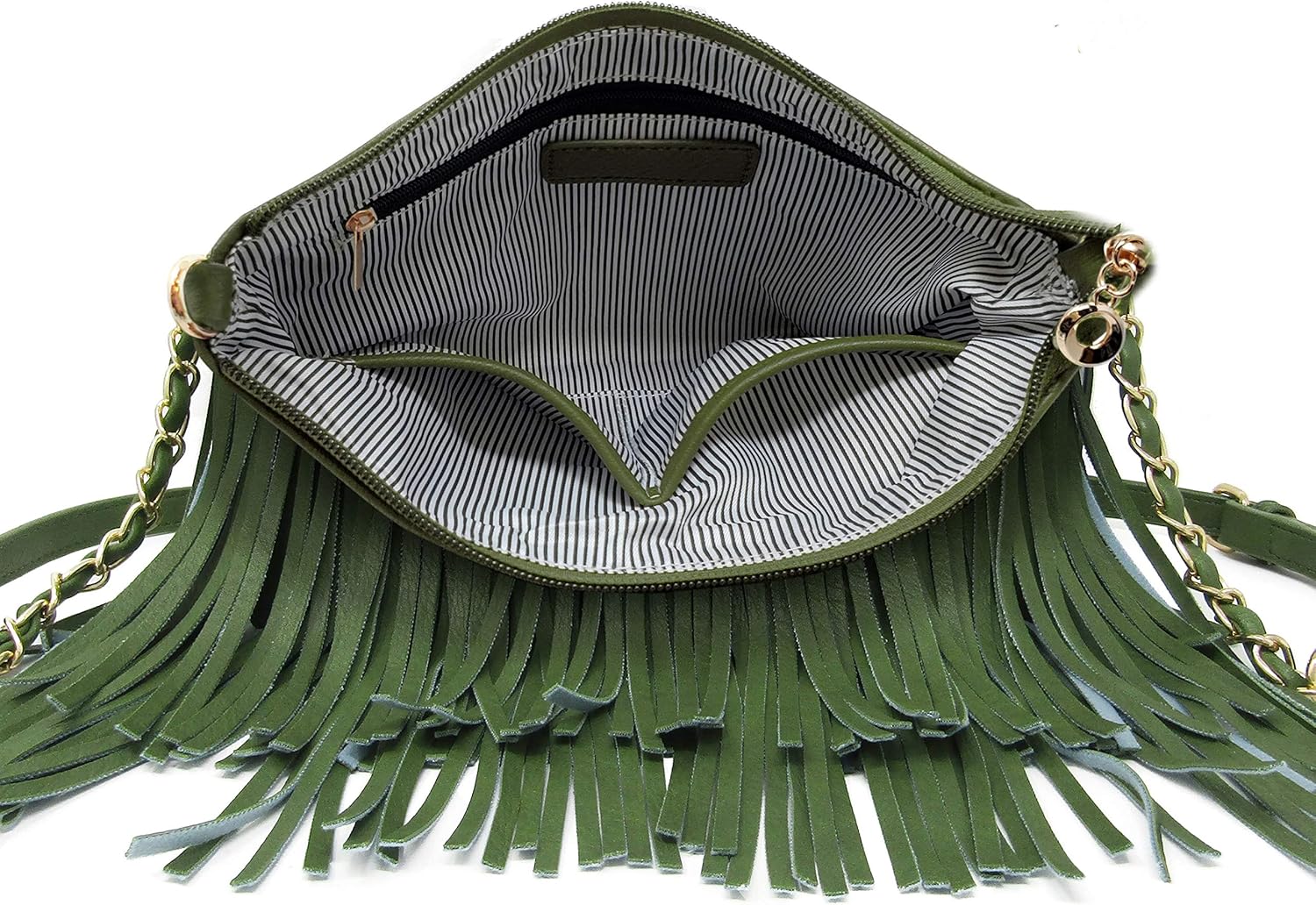 Solene Fringe Crossbody Shoulder Bag with Strap, Tassel Messenger bag, Country Style Western Fringe Purse for Women - Image 8