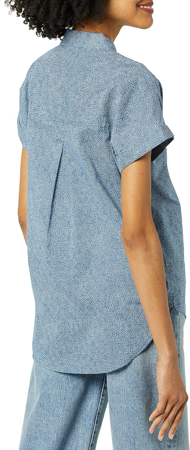 Goodthreads Women's Washed Cotton Short-Sleeve Shirt