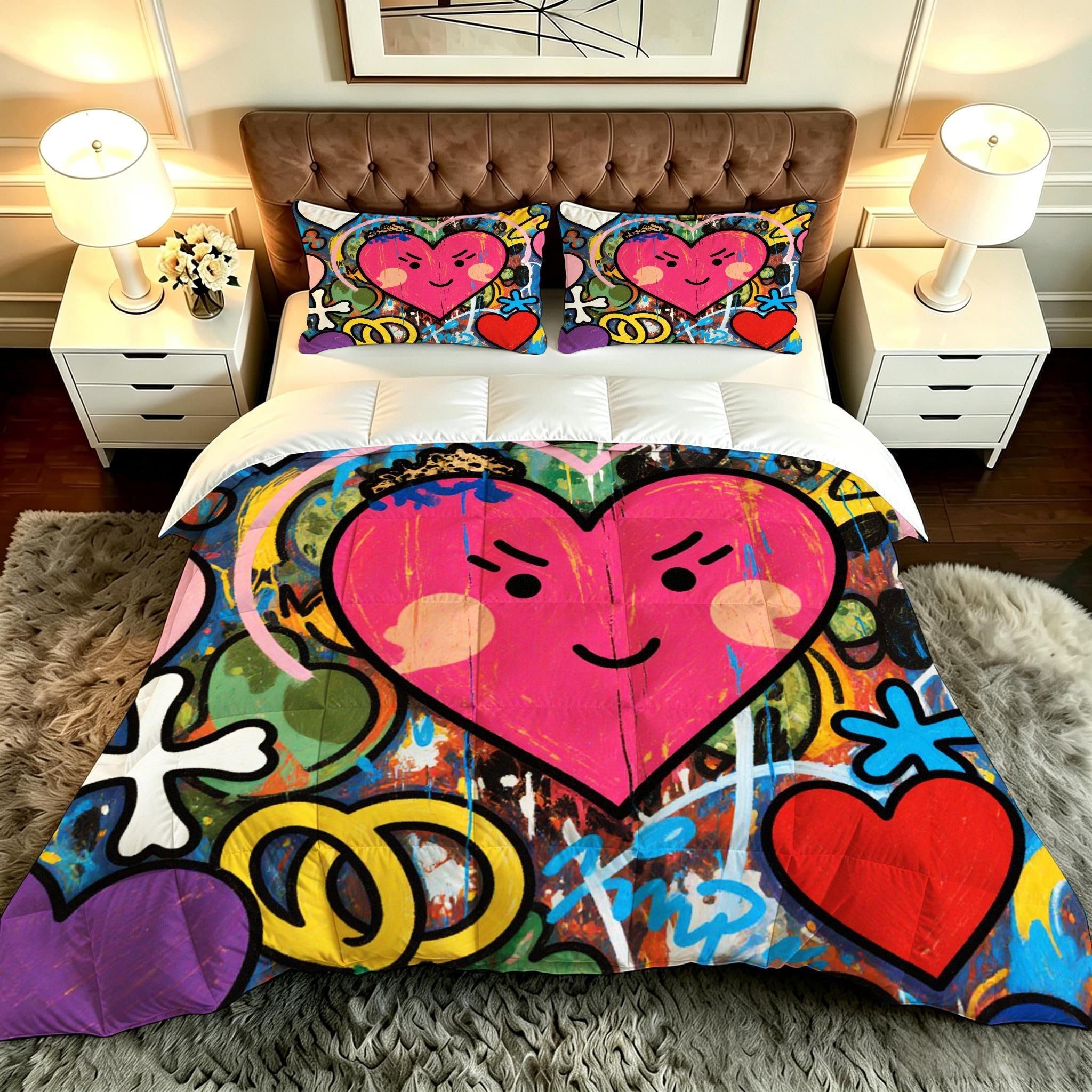 Couette 3D imprimée pour grand lit chic et lavable pour réinventer votre décoration de chambre