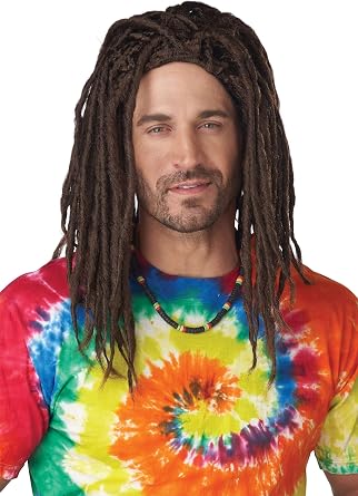 California Costumes Mens Island Dreads Wig, Brown