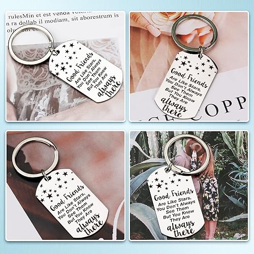 Miniatura 2 de Llavero para mejor amiga, regalo de amistad para mujeres, regalo para mejores amigas, niñas, mejores amigas, hermanas, regalos de cumpleaños, flores