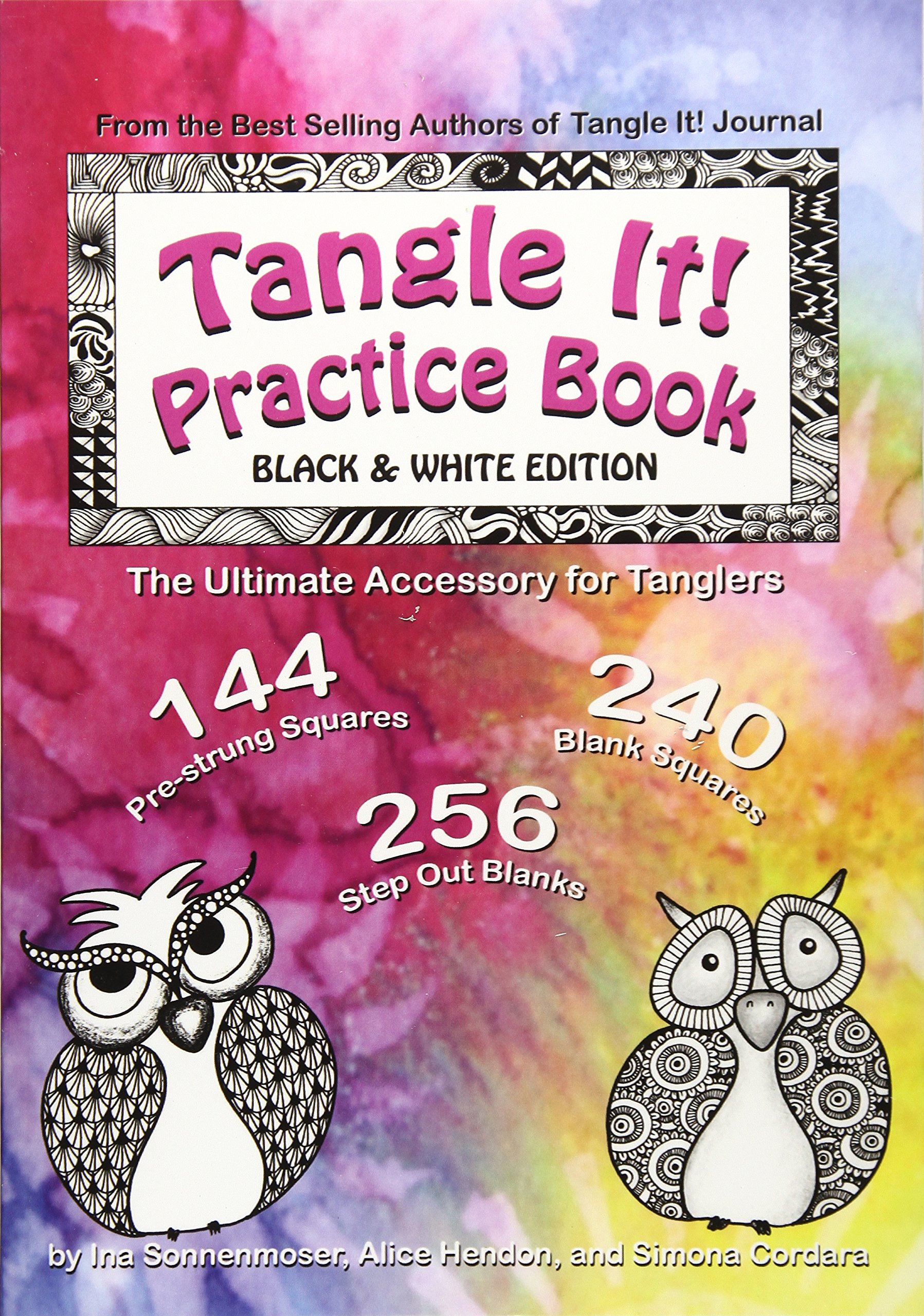 Tangle It! Practice Book: Black & White Edition