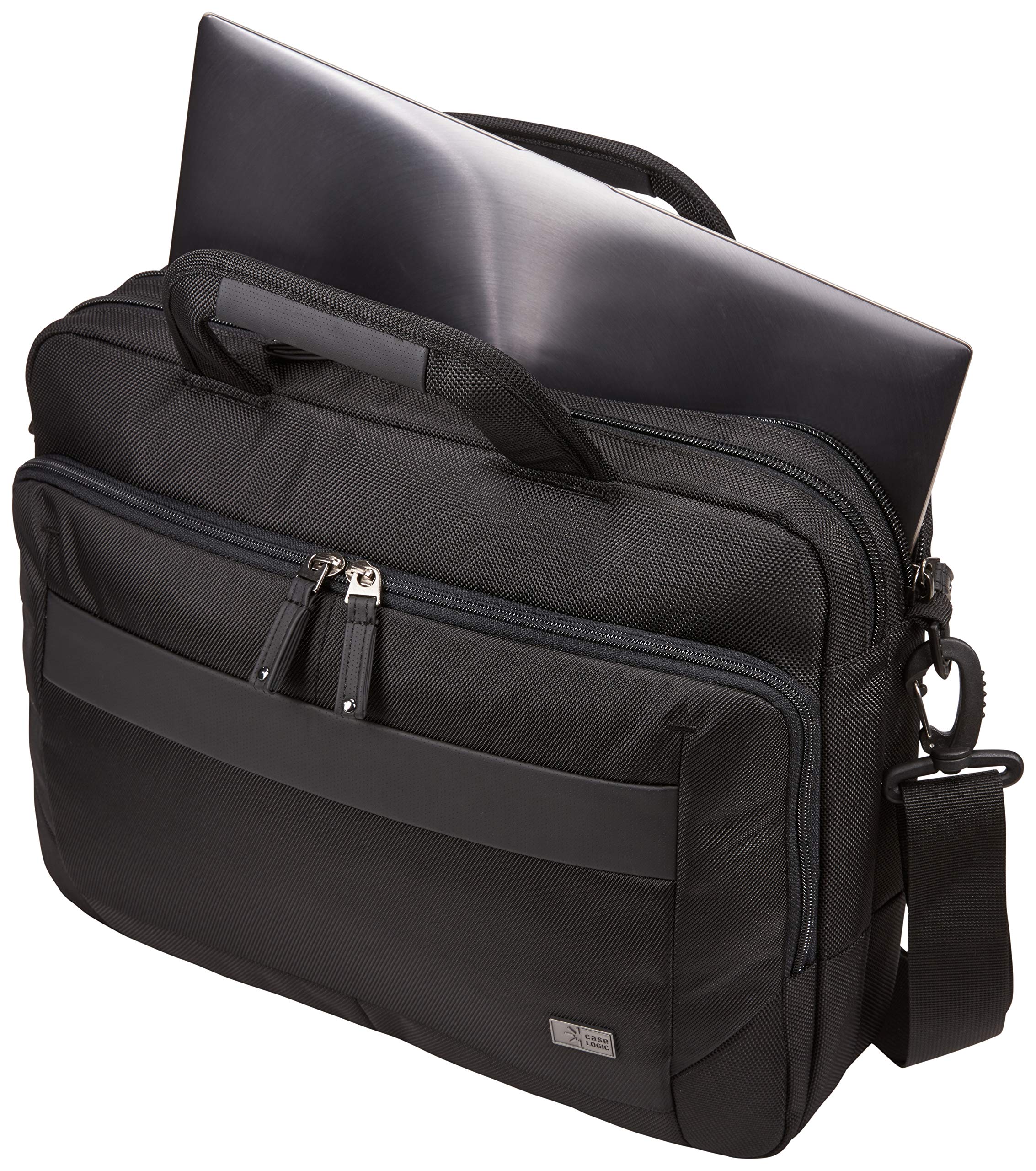 Case Logic Notion - Funda para portátil de 15,6" (acolchado de espuma EVA, bolsillo para tablet, compartimentos adicionales para accesorios, gran comodidad), color negro