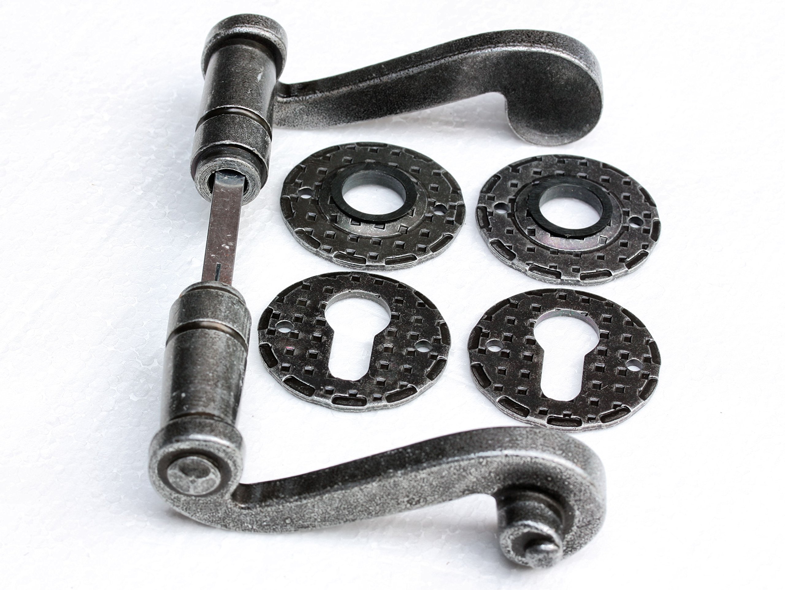 # 519 – Kit maniglia coppia Jack Antico Ferro Design Maniglia Porta a griff