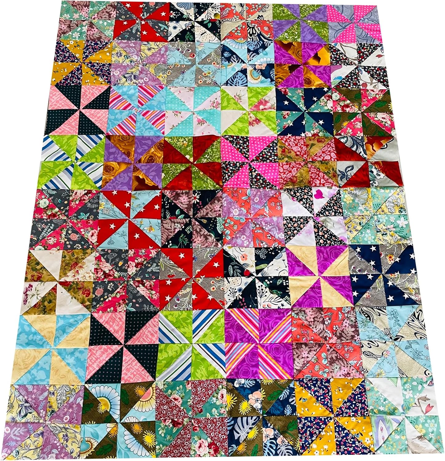LUMANSUO 50pcs 12" x 12" Cotton Quilting Fabric Squares Fat Quarter Bundles Fabric for DIY Craft Patchwork,Floral