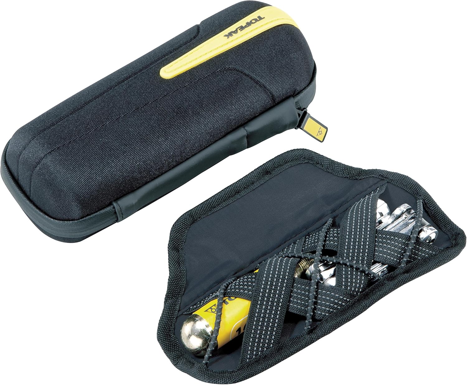 Topeak CagePak Handlebar Bike Bag, Black, Yellow, 18 x 7.4 cm / 7.1” x 2.9” : Sports & Outdoors
