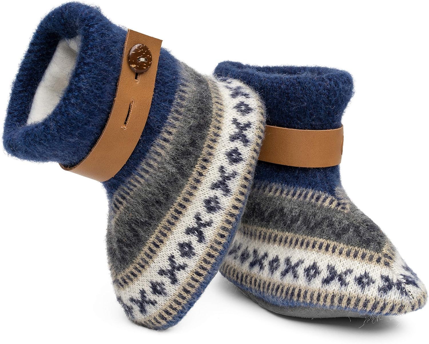 QISU Polar Fleece Baby Booties for Girls and Boys, Handmade Designer Boots, Soft Comfort, Newborn Shoes Winter Snow Bowknot Anti-Slip Soft Sole Warm Infant Toddler Prewalker Booties, Soft Warm