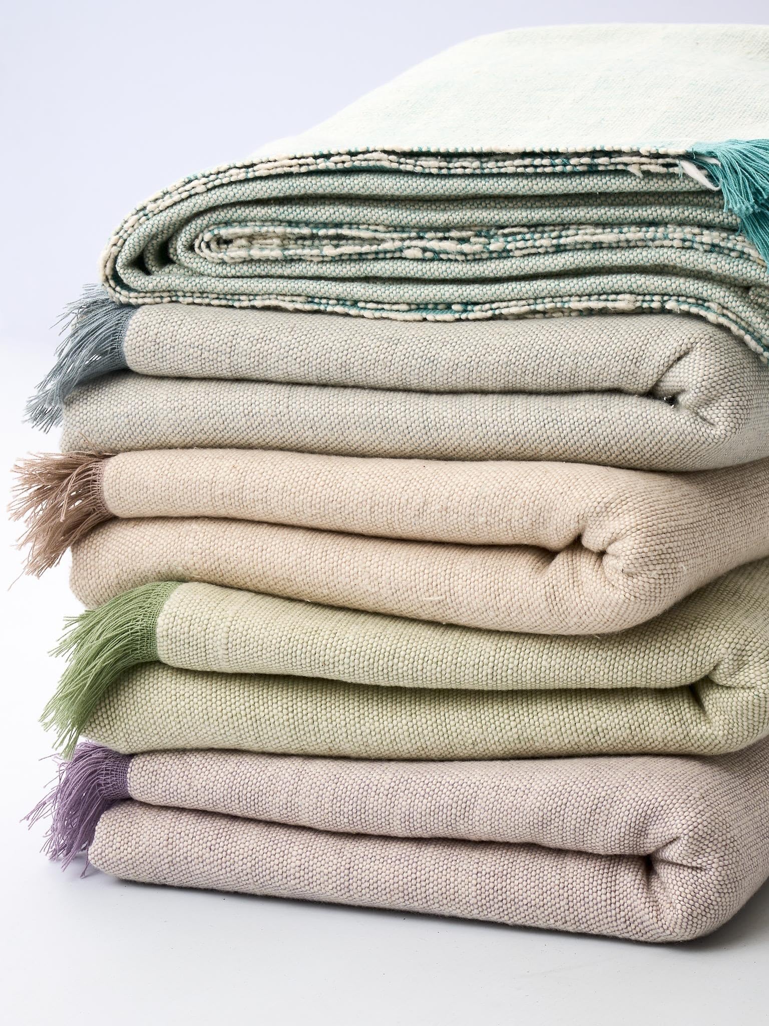 Yogamatters Organic Cotton Chambray Yoga Blanket (Wisteria) - Image 2