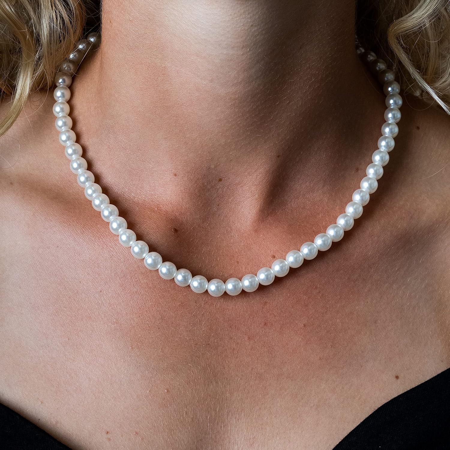 Imitation Pearl Necklace for Women, as photo - Image 5