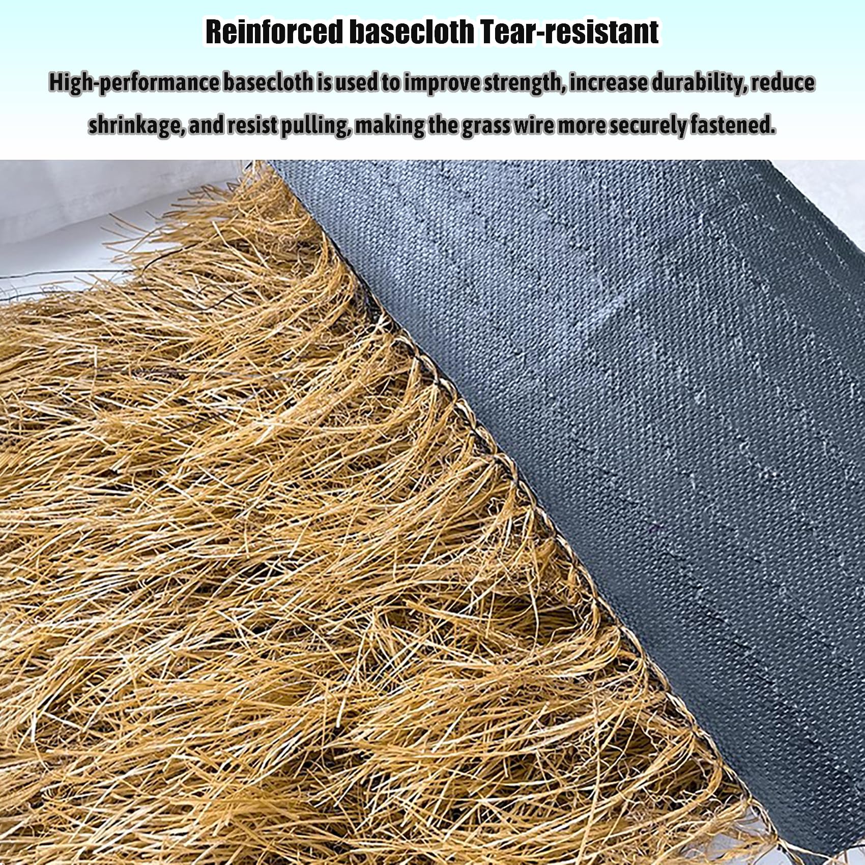 Paneles de Paja Sintética – Techo Artificial de Paja para una Villa Bali Impresionante – Cubierta de Patio Impermeable & Fácil de Instalar con Estilo Tropical(Size:1m*20m(3.28 * 65.6ft))