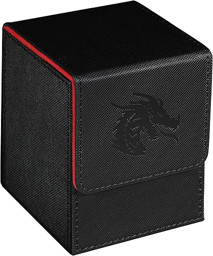 MTG Caja de cartas para Commander Deck Box con 2 divisores, caja de almacenamiento de tarjetas para más de 100 tarjetas de una sola manga, soporte